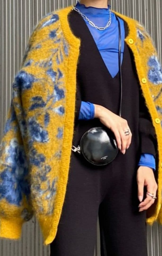 【入手困難】AMERI◆STUDIOUS別注 モヘア混 カーディガン厚手