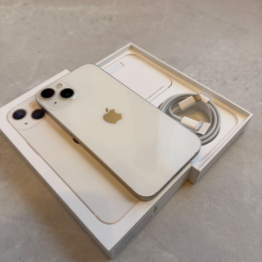 【美品】iPhone13 本体（箱付き） 128GB ホワイト