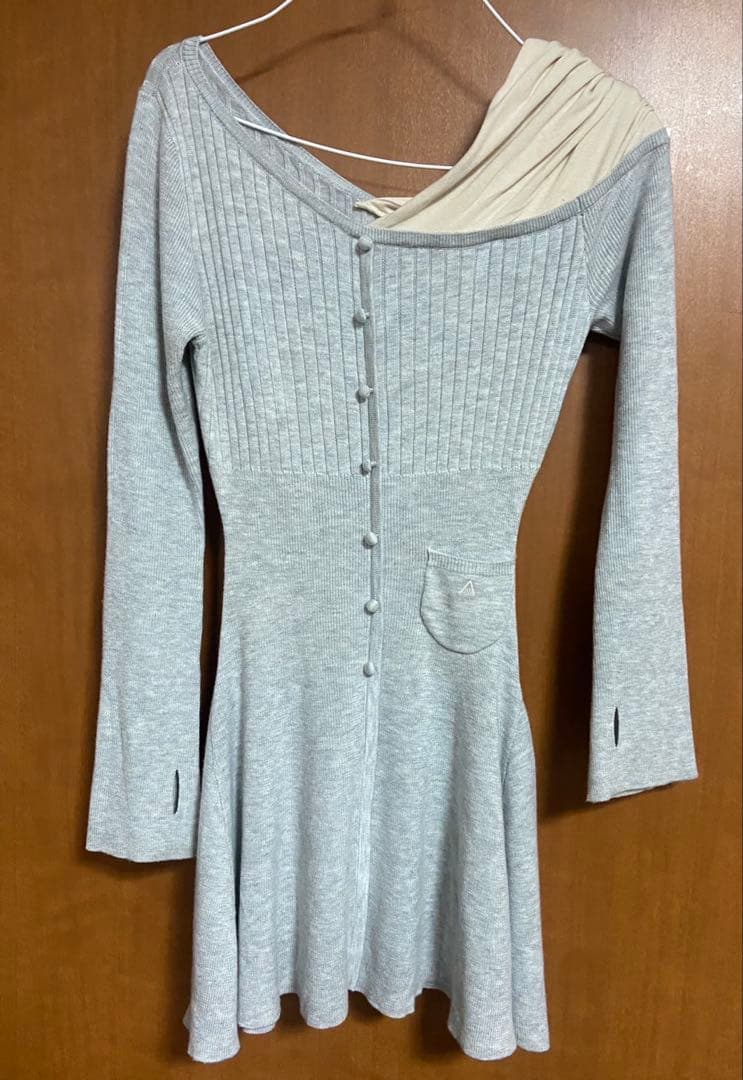 ワンピース andmary Helen knit flare mini dress