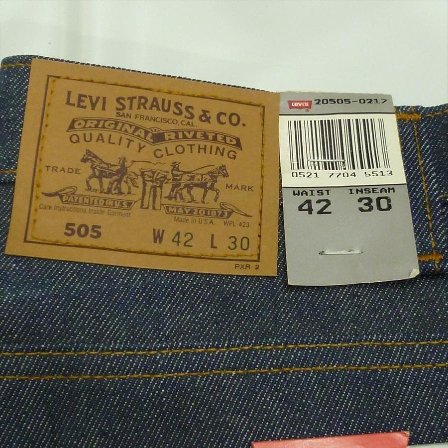 LEVI’S 505 W42L30 リジッド / Made in USA
