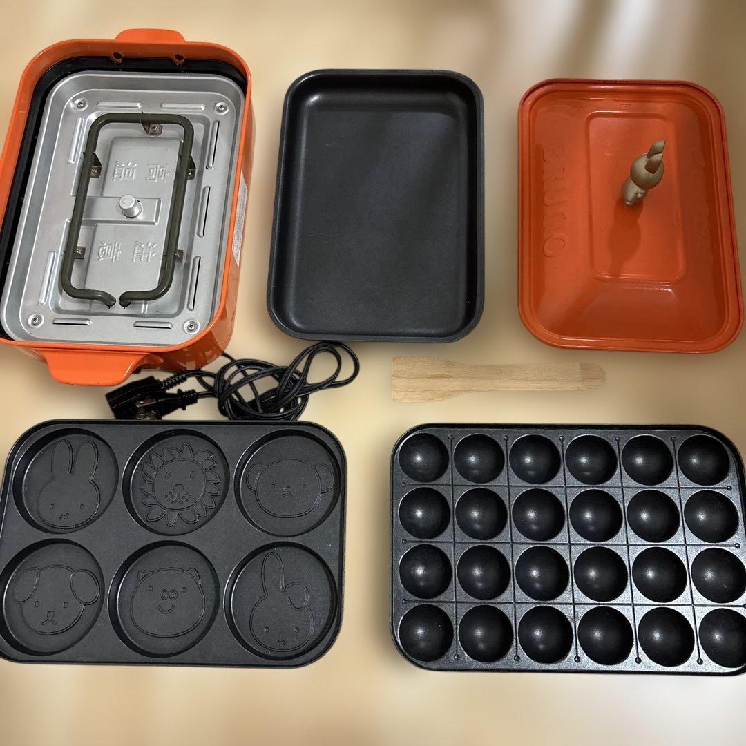 BRUNO ブルーノ　ホットプレート3枚　ミッフィーデザイン