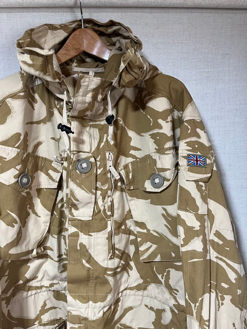 古着 イギリス軍 モッズコート デザートカモ ユーロミリタリー フーデットコート