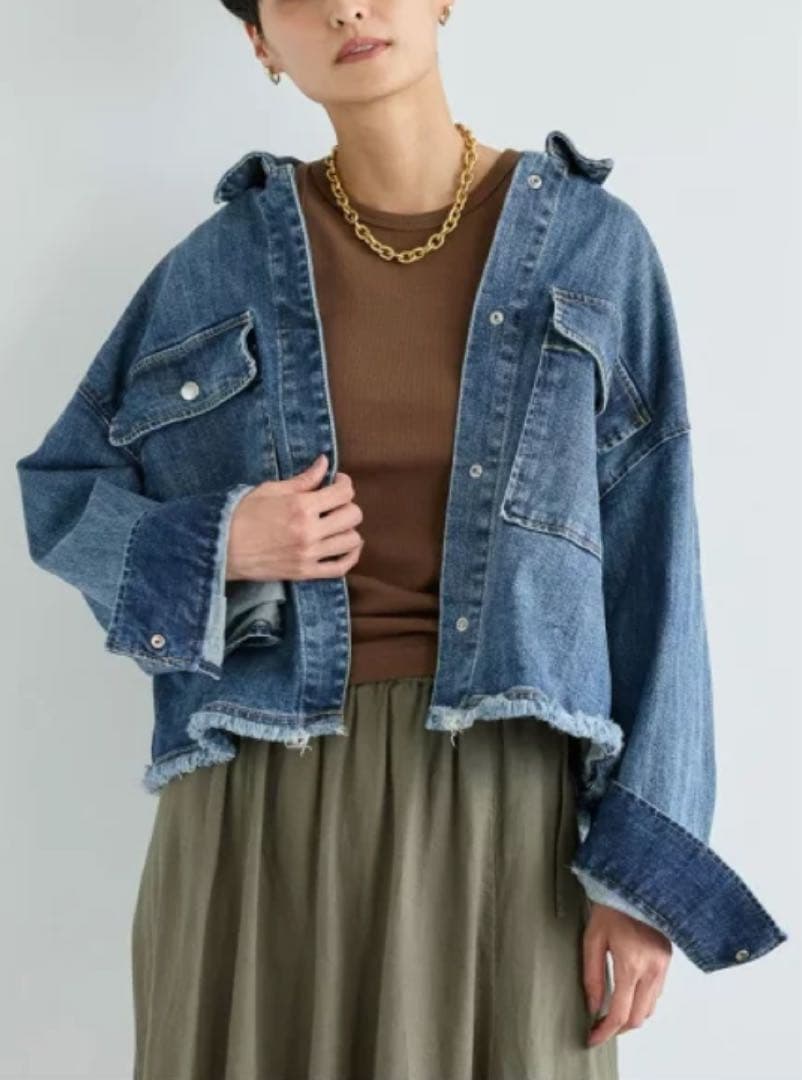 バンヤードストーム　インディゴ　ショートワイドGジャン　デニムジャケット