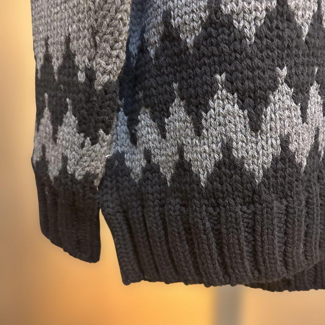【未使用】1piu1uguale3ノルディックセーターBK