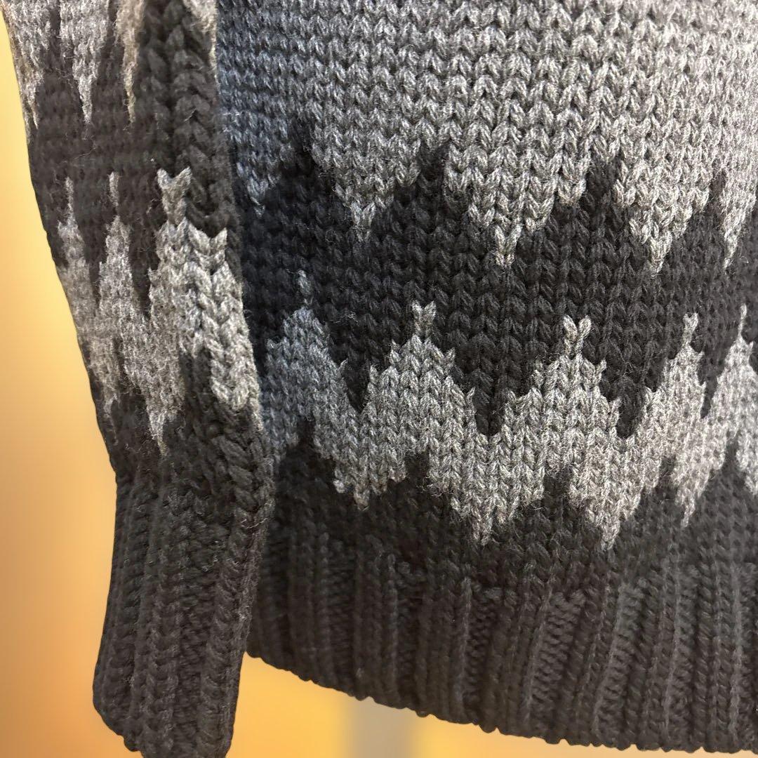 【未使用】1piu1uguale3ノルディックセーターBK