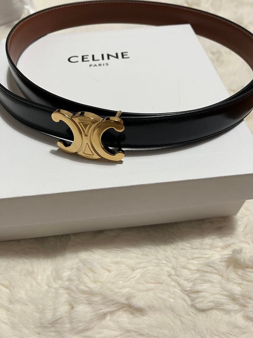 【超美品】 セリーヌ　リバーシブル　ベルト