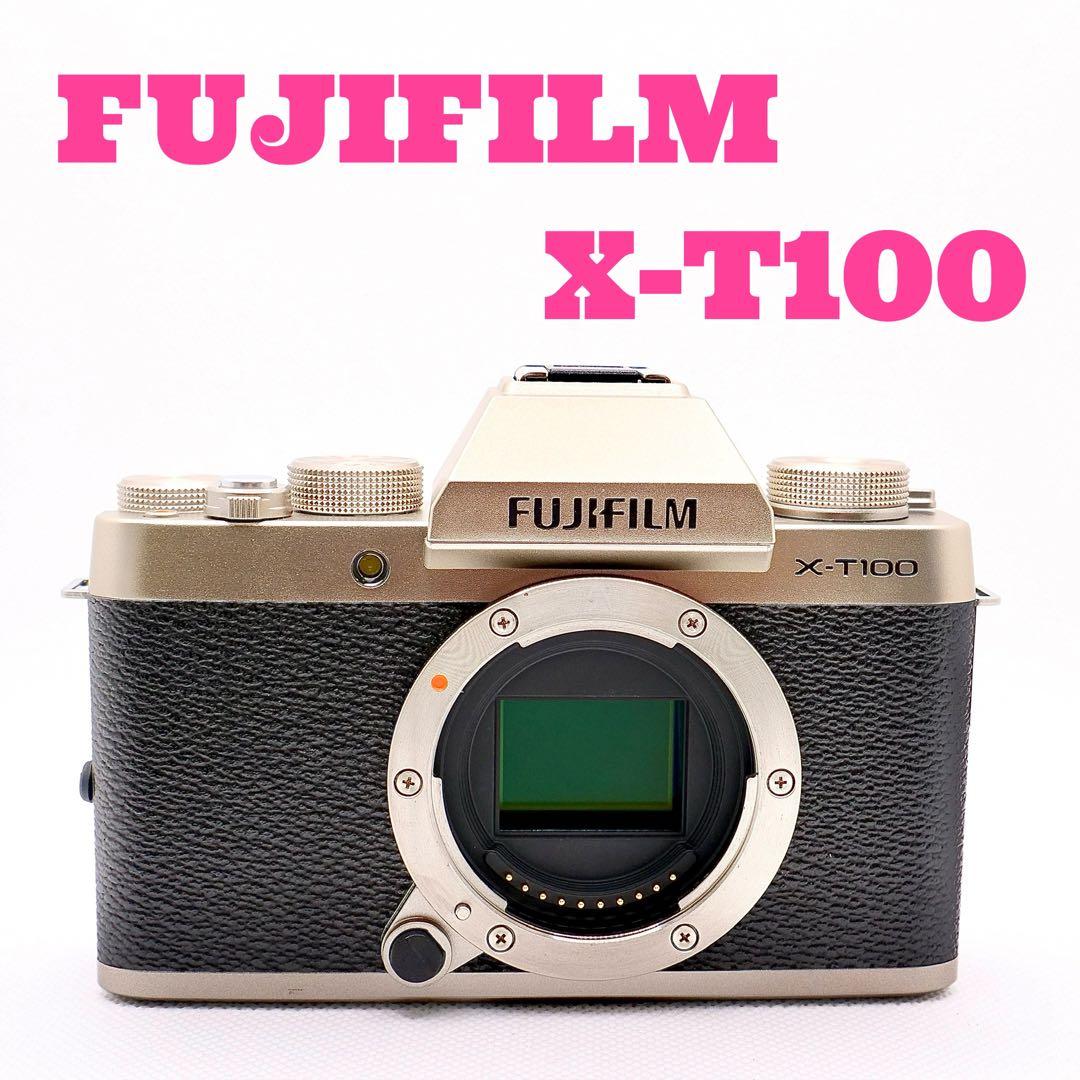 フジフイルム X-T100 ボディ シャンパンゴールド　FUJIFILM