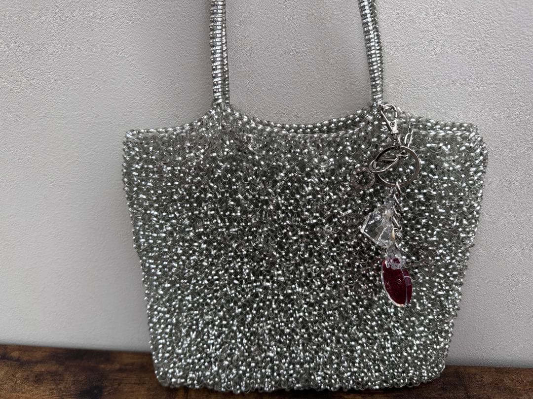 【美品】ANTEPRIMAアンテプリマ　ワイヤーバッグ　シルバー