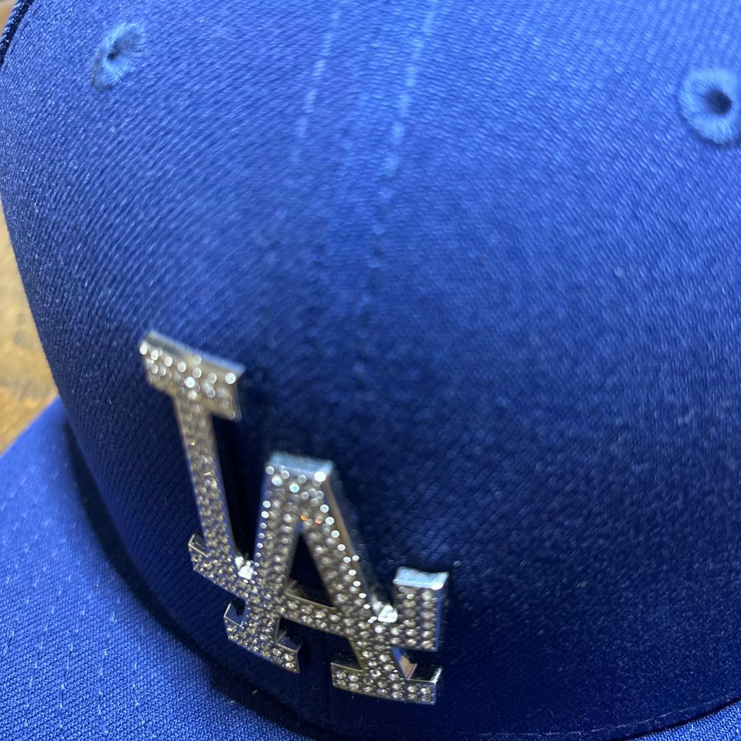 LA ストーン付きキャップ 7 1/2 大谷翔平ドジャースニューエラキャップ
