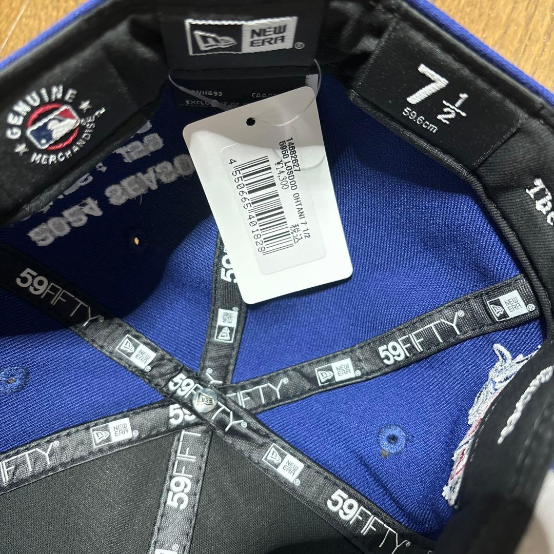 LA ストーン付きキャップ 7 1/2 大谷翔平ドジャースニューエラキャップ