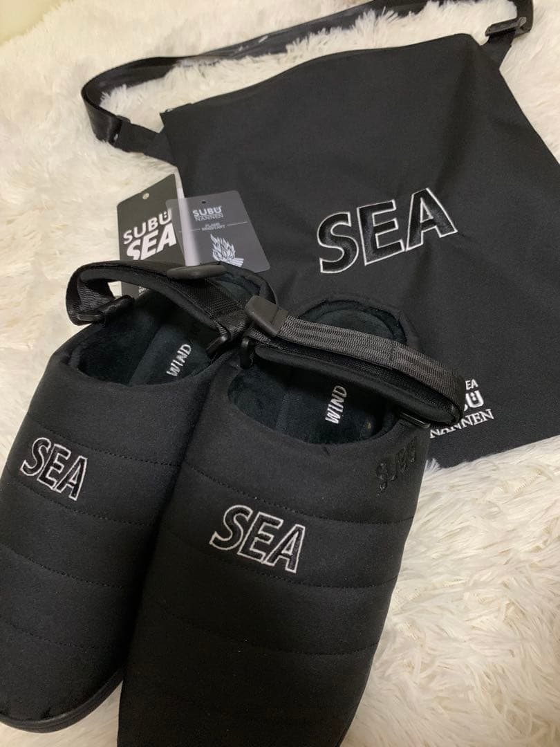 【26〜27.5cm相当】WIND AND SEA×SUBU サンダル ブラック