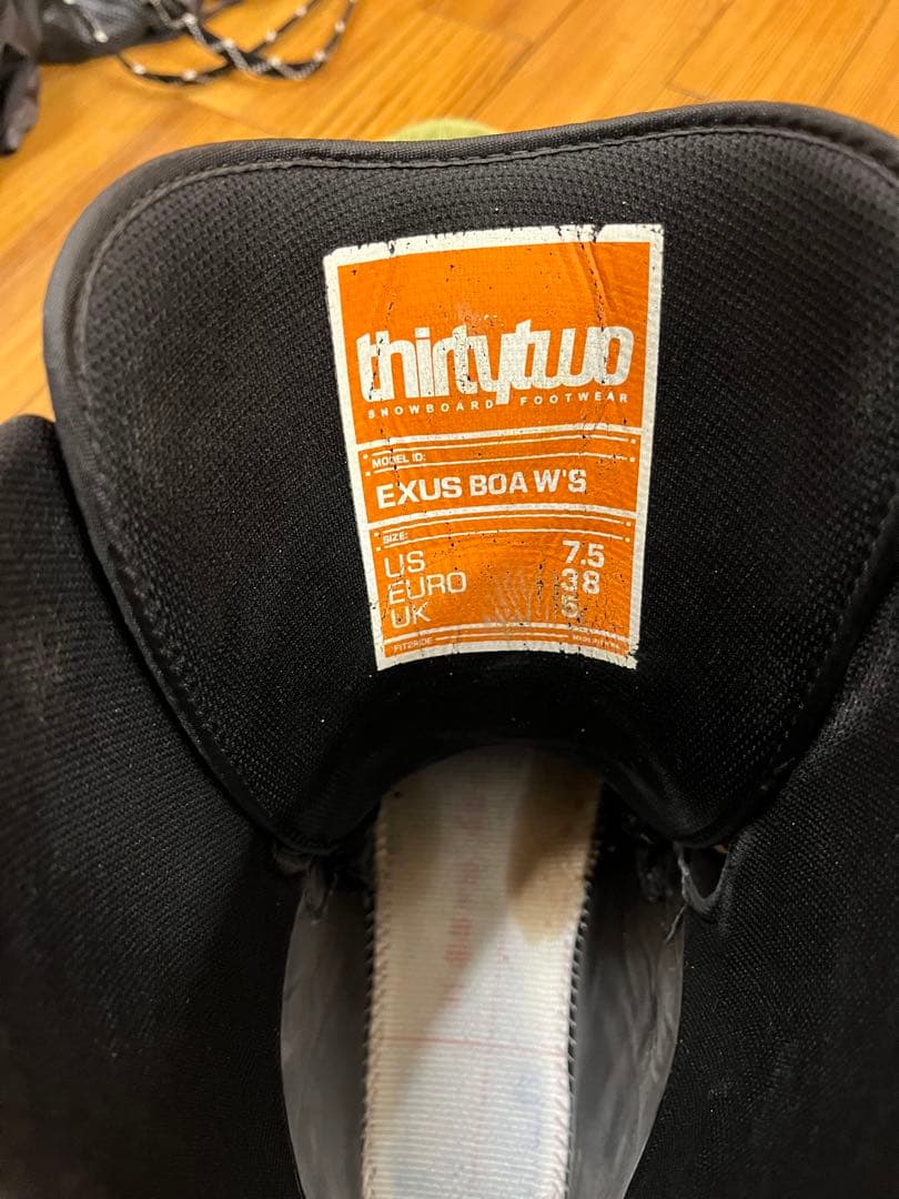 ThirtyTwo スノボブーツEXUS BOA ブラック 7.5(24.5)