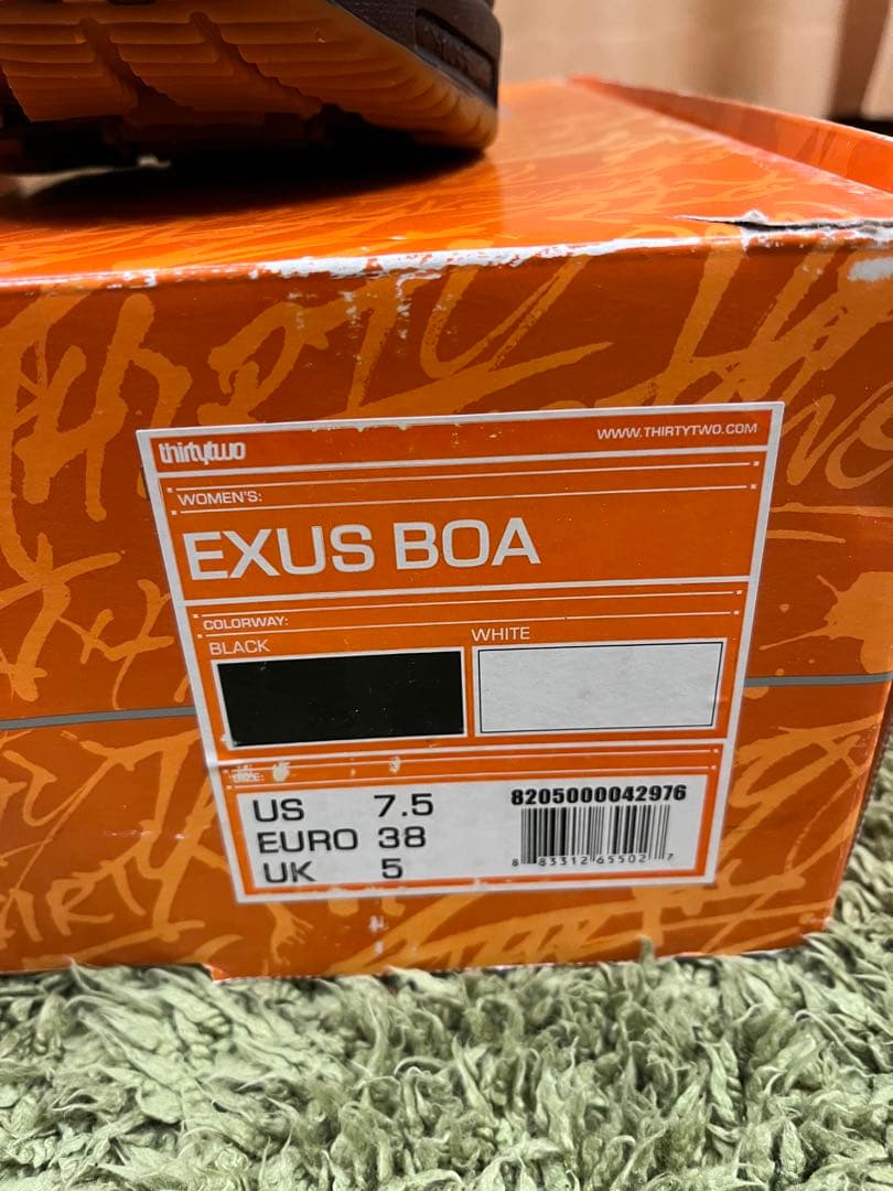 ThirtyTwo スノボブーツEXUS BOA ブラック 7.5(24.5)