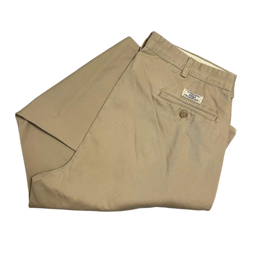 美品　90s ANDREW PANT W36 L30 ポロチノ　ベージュ