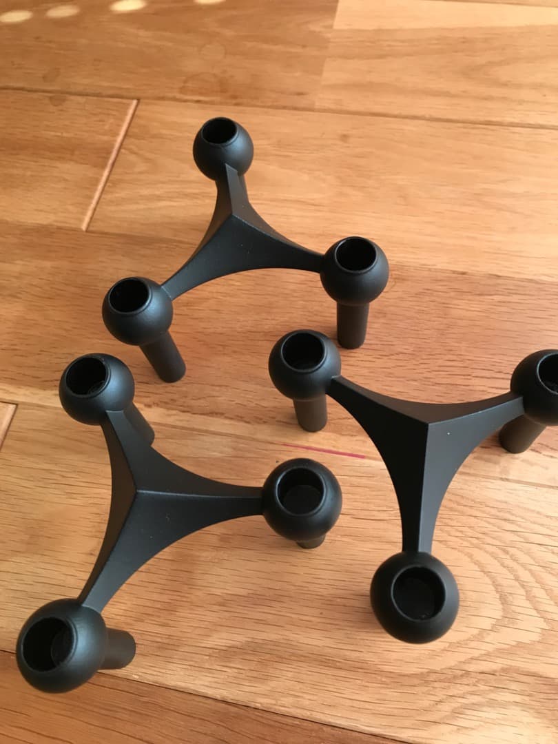 STOFF Nagel ストッフナゲル キャンドルホルダー　ブラック3個