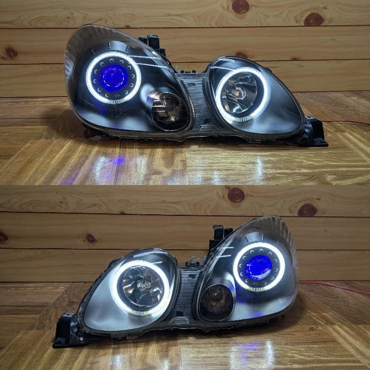 16系 アリスト イカリング ヘッドライト JZS160 JZS161