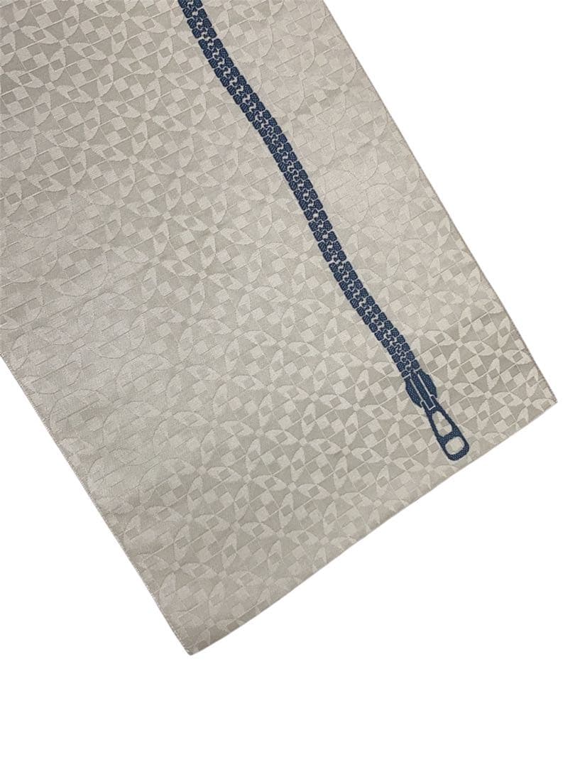 ¨̮⃝ 幾何学模様 ジッパー 博多織 名古屋帯