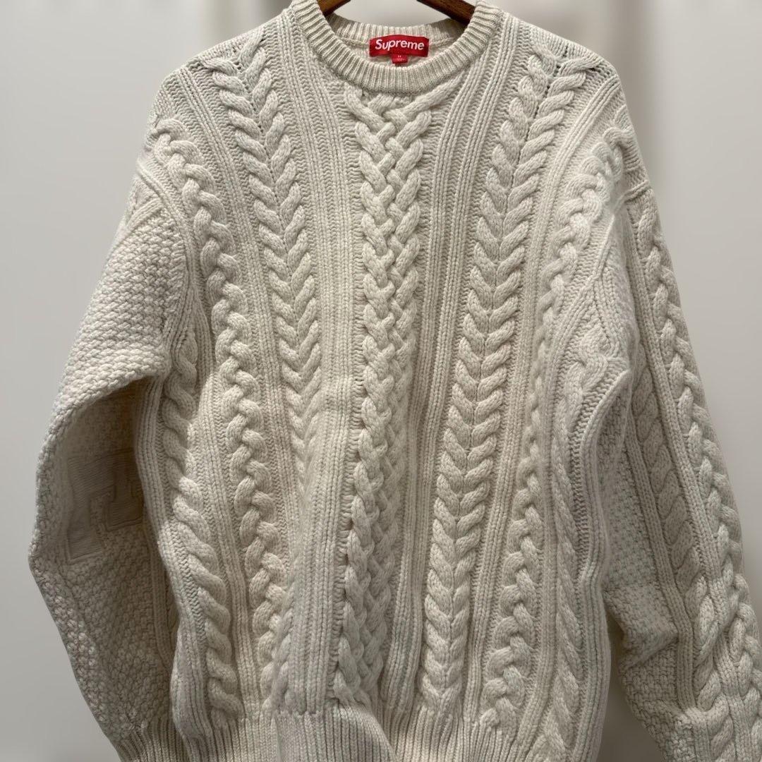 Supreme Applique Cable Knit Sweater Mサイズ