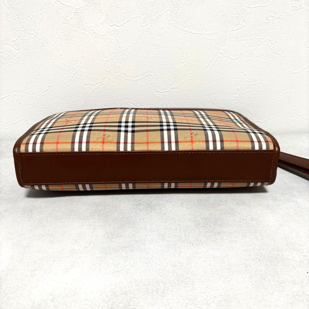 極美品✨BURBERRY'S クラッチバッグ ノバチェック ベージュ ホースロゴ