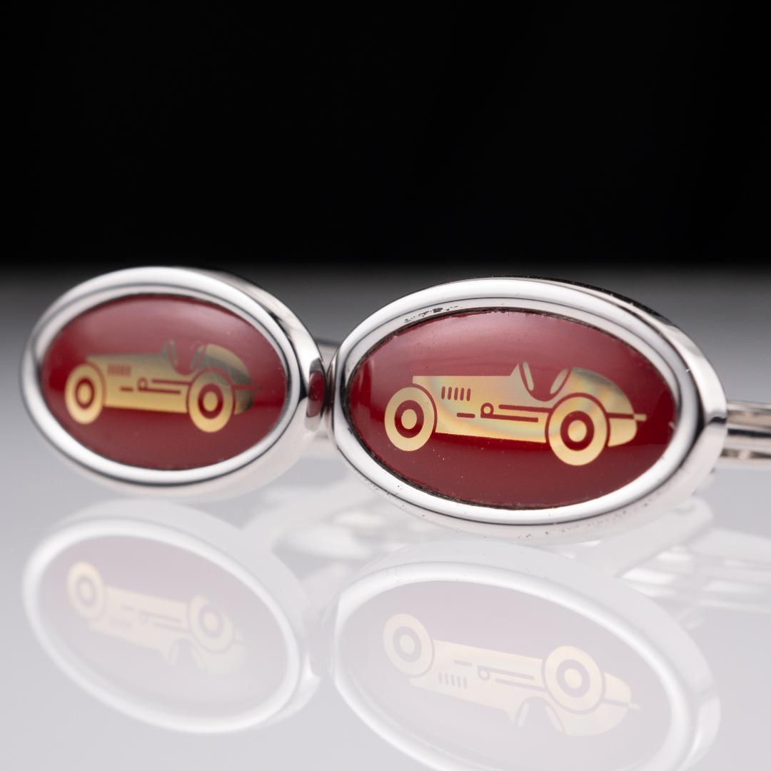 【付属品有】 Dunhill クラシックカー ミレニアム カフスボタン ダンヒル