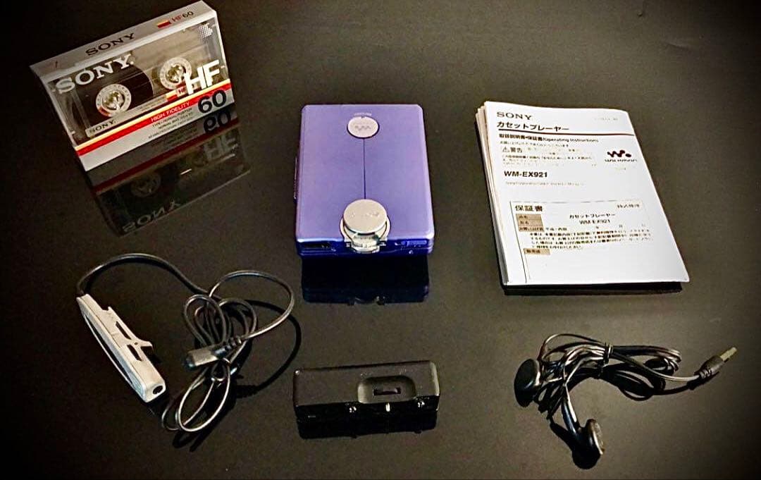 カセットウォークマン SONY WM-EX921 青色2「整備済み、完動超美品」