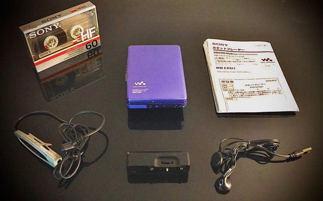 カセットウォークマン SONY WM-EX921 青色2「整備済み、完動超美品」