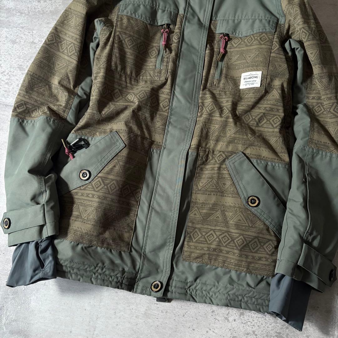 美品 スノーボード ウェア 上下セット ビラボン キスマーク レディース M