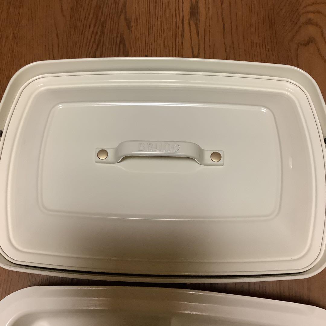 ブルーノグランデ　ホットプレート　プレート2枚＆セラミック仕切り鍋