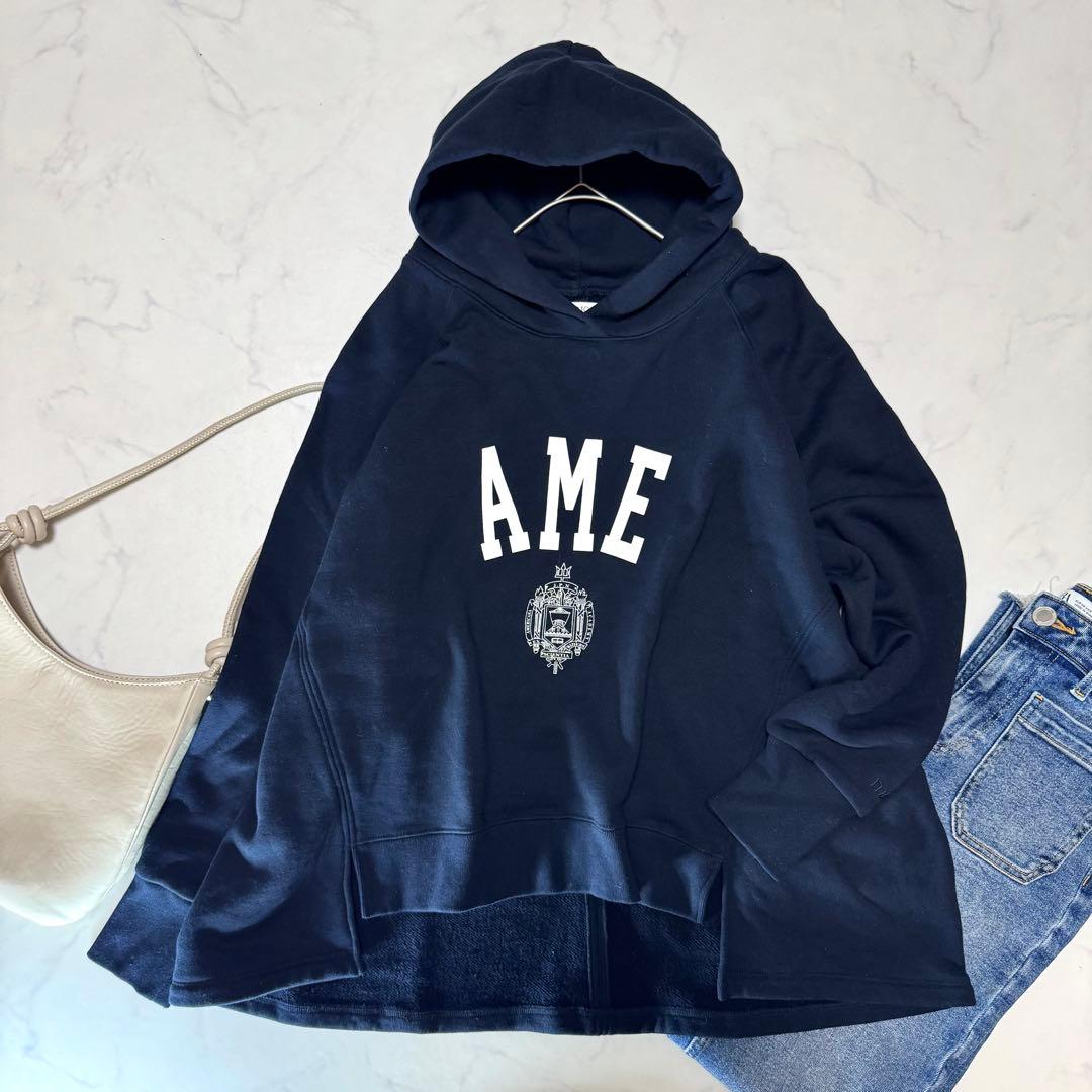 美品 Americana×MICA&DEAL 10周年 ロゴパーカー ネイビー