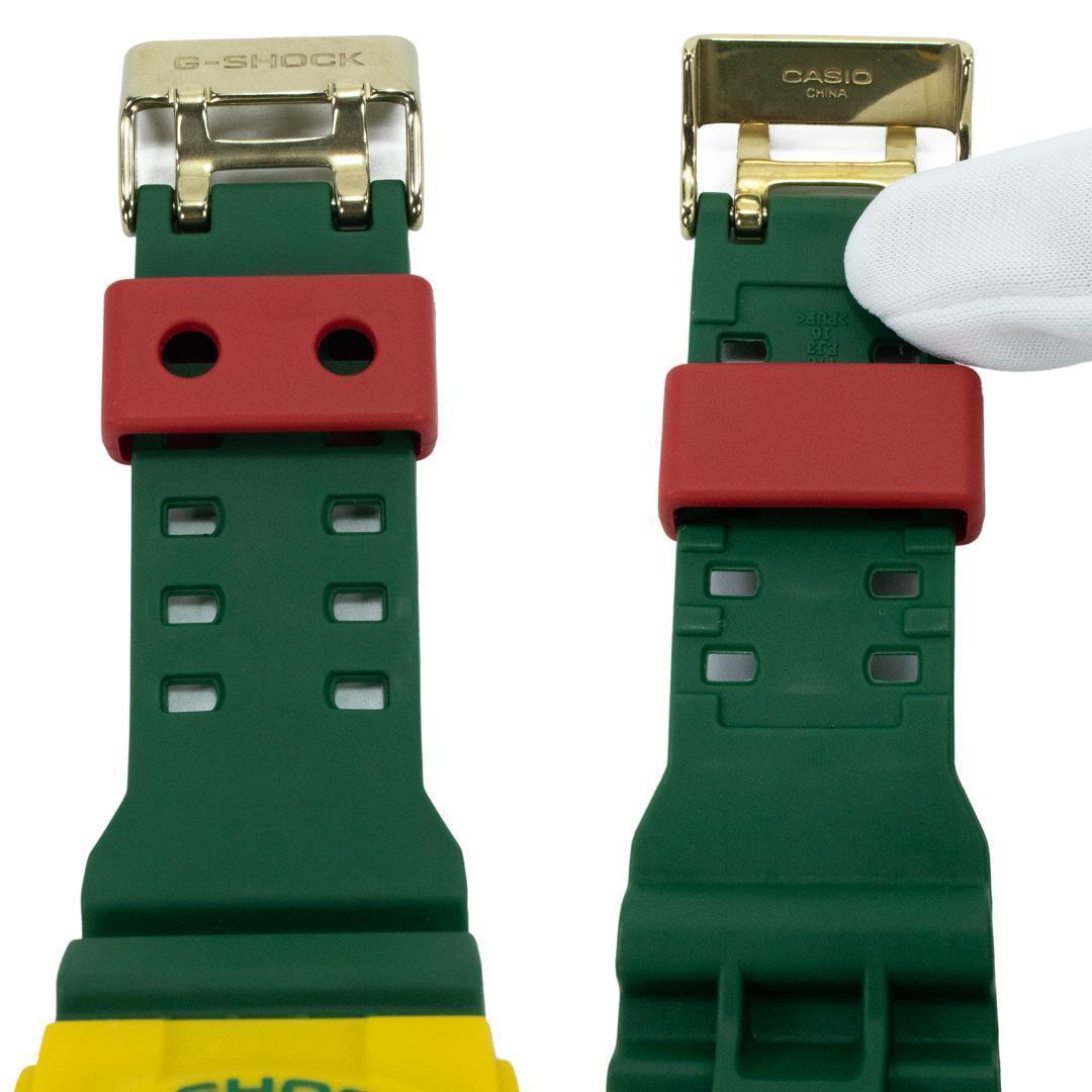 カシオ 腕時計 メンズ Gショック ラスタファリアン 黄色 緑 赤 大型 Y2K