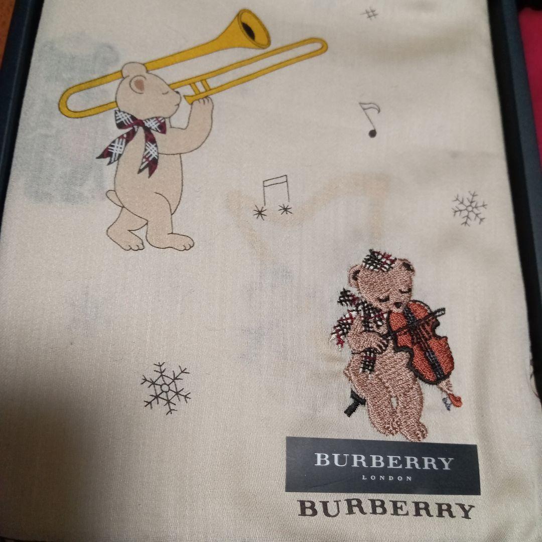 BURBERRY ハンカチ 2枚セット 女の子 刺繍