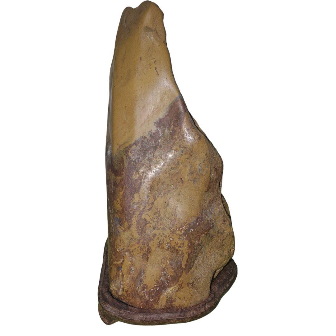 イエロージャスパー　部分研磨　宝石　鑑賞石　水石　石ころ