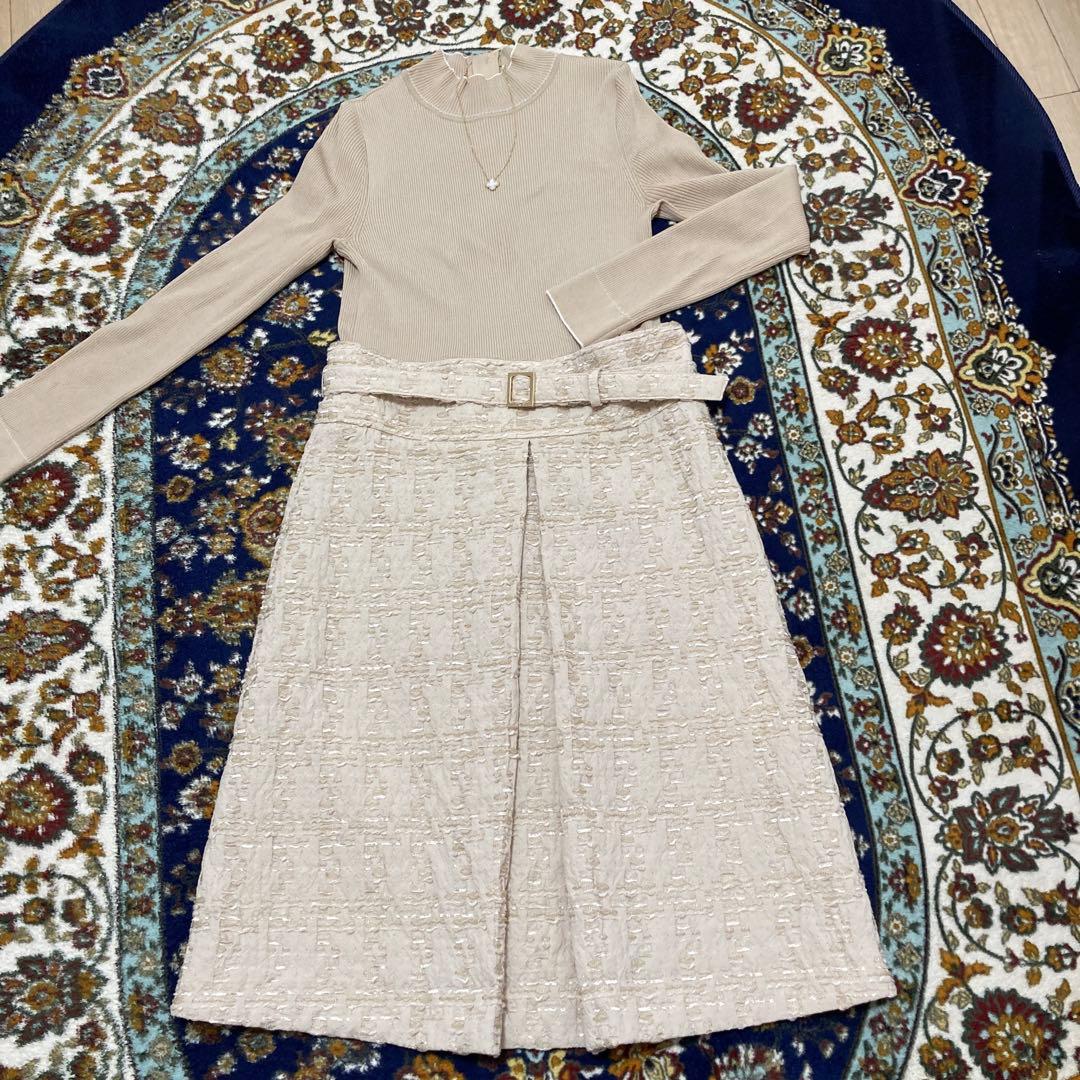 EPOCA高級ツィードワンピース希少品¥58000から週末お値下げ