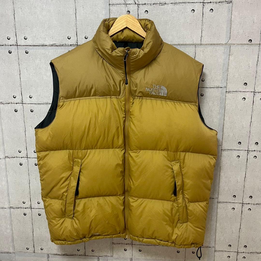↓値下げ中¥98000【希少】センターロゴ　ノースフェイス　ダウンベスト　XXL