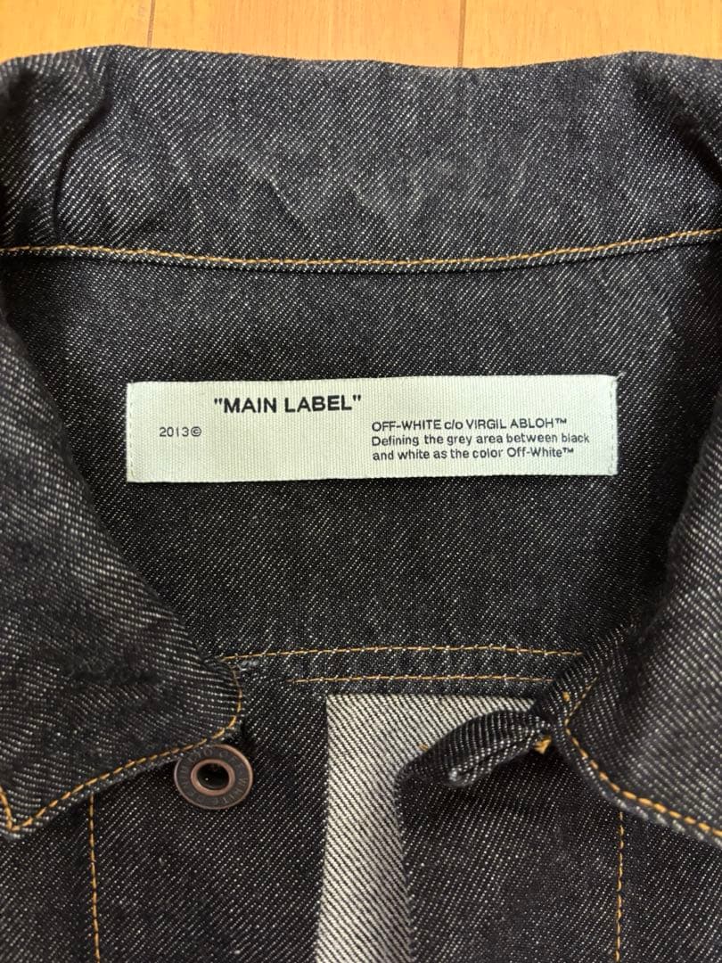 Off-White オフホワイト ブラック ダーク デニムジャケット