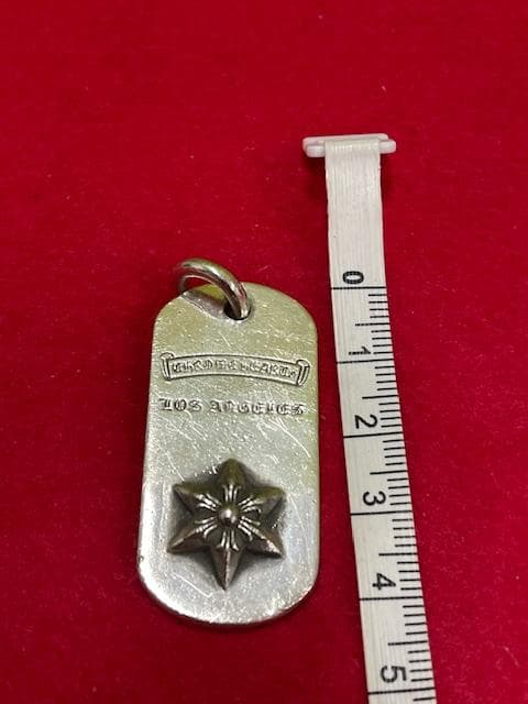 CHROME HEARTS レイズドスター ドッグタグ LA限定 即日配送