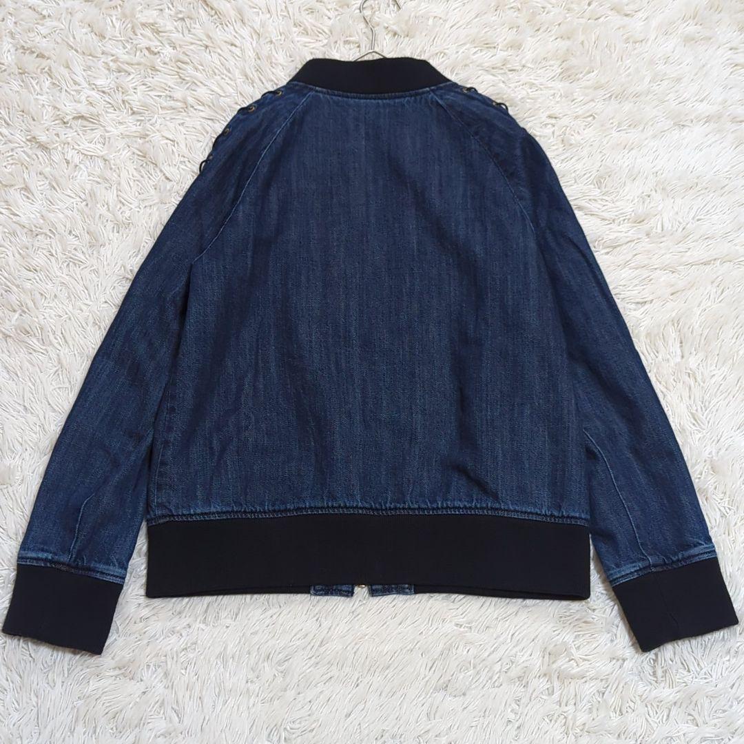 美品 希少30周年記念 M ディーゼル デニムブルゾン レース 花柄 インディゴ