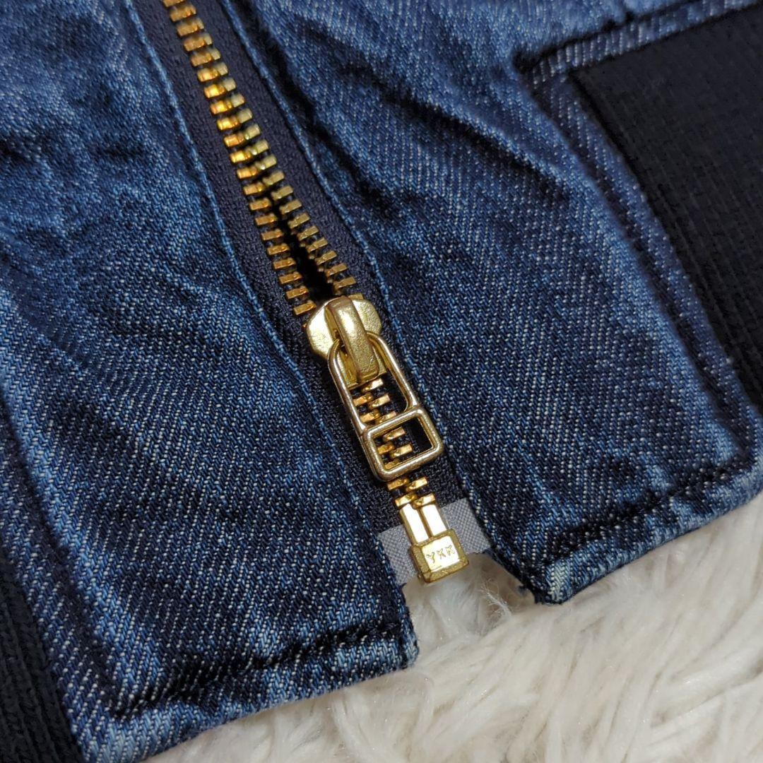 美品 希少30周年記念 M ディーゼル デニムブルゾン レース 花柄 インディゴ