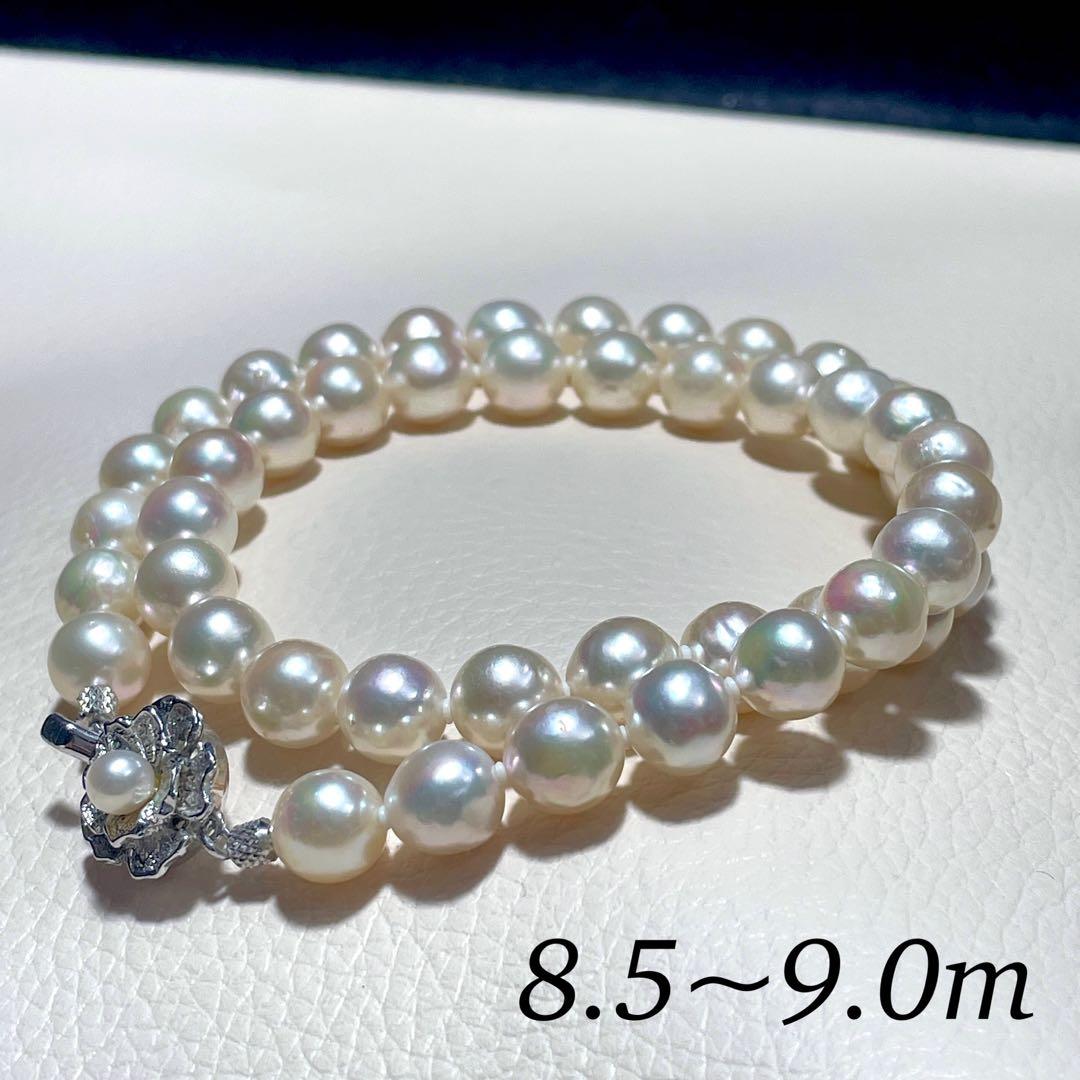 超大珠✨️ あこや真珠 パール ネックレス 約8.5~9.0mm 本真珠