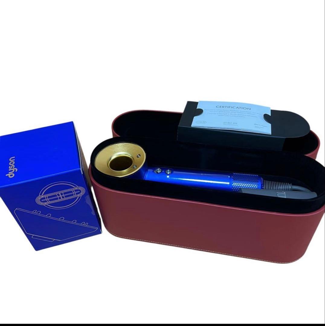 レアカラー　dyson ヘアドライヤー ブルー/ゴールド　hd01