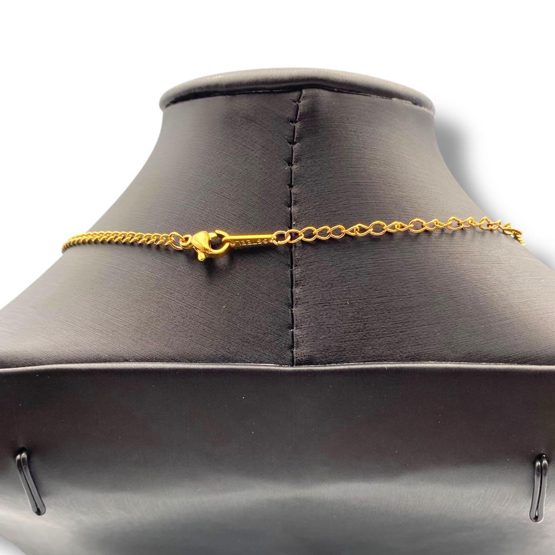 美品 Dior クリスチャンディオール ネックレス ハート ラインストーン ロゴ