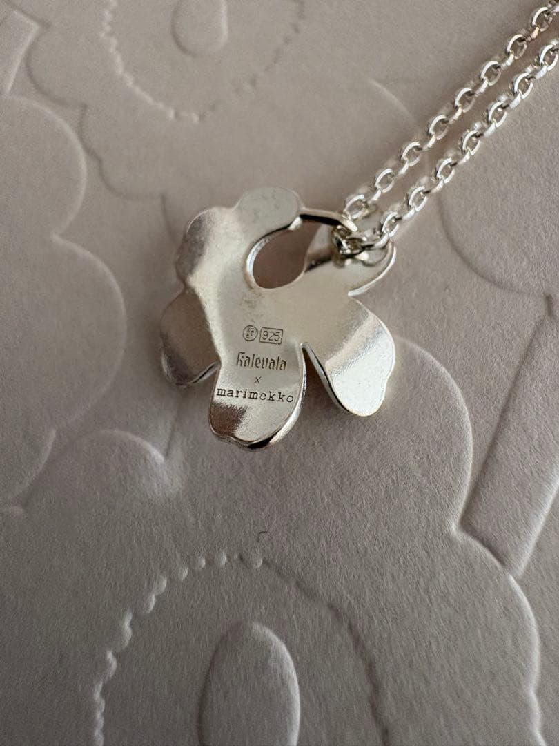 美品◎Kalevala × marimekko ウニッコミニペンダント シルバー