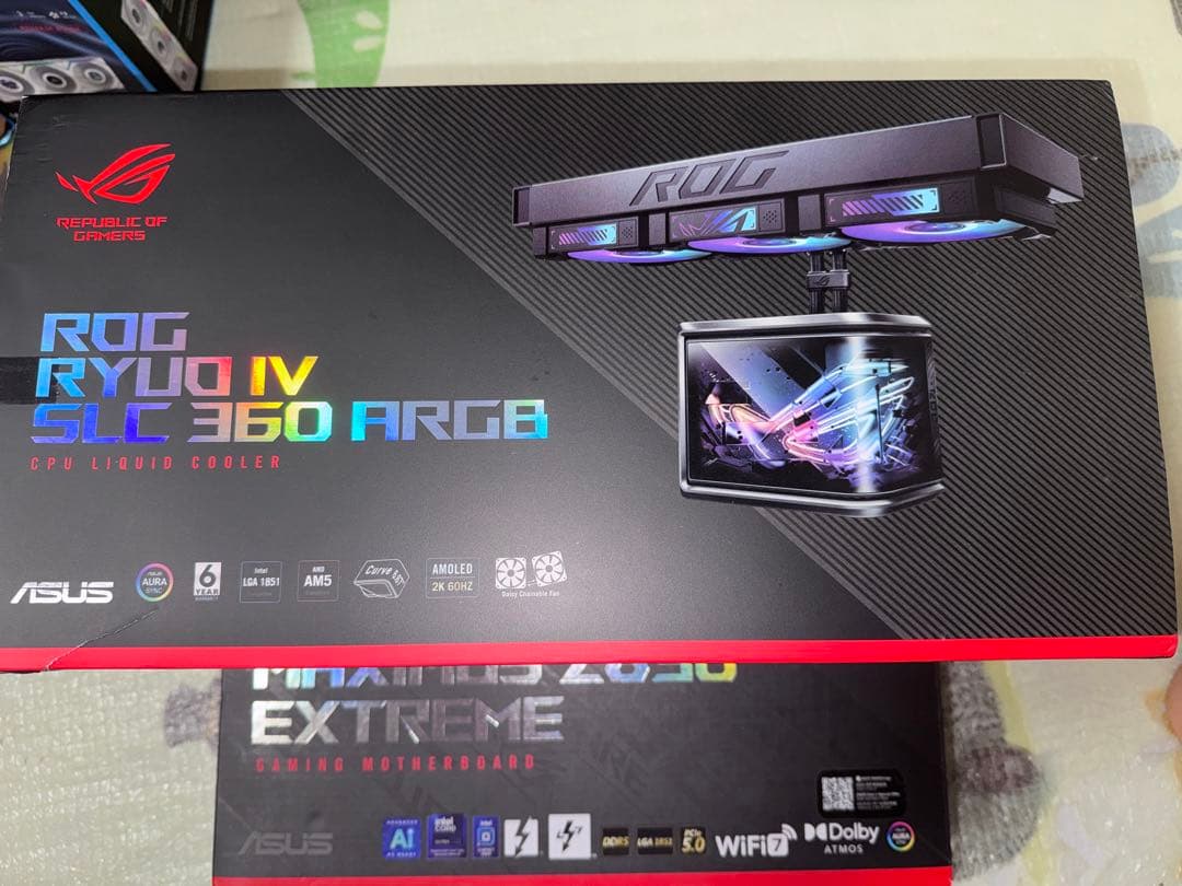 その他 Z890 Extreme + Ultra7 265k + Rog Ryuo IV