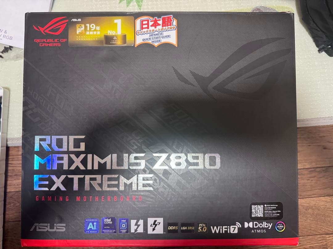 その他 Z890 Extreme + Ultra7 265k + Rog Ryuo IV