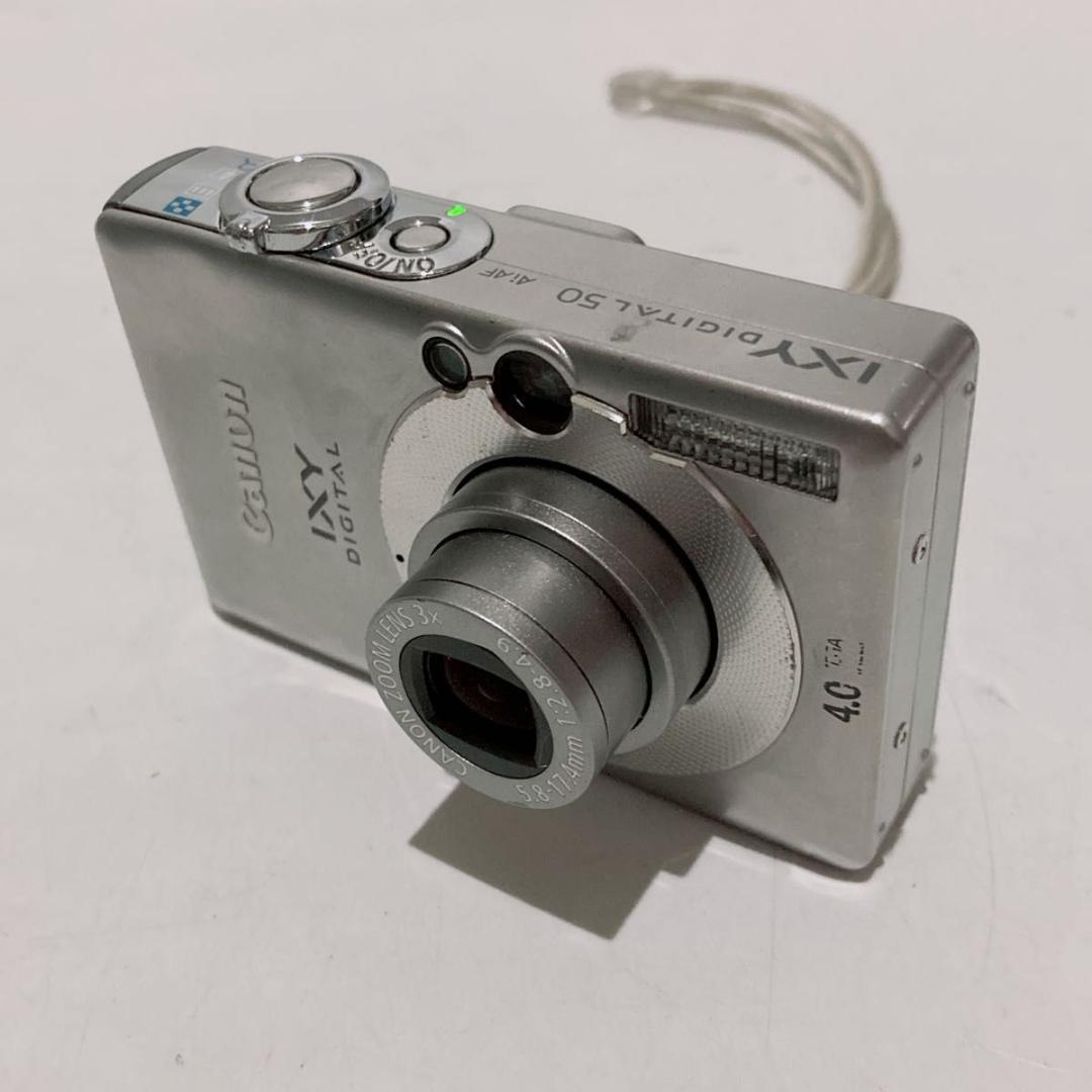 動作品 Canon IXY DIGITAL 50 シルバー キヤノン デジカメ
