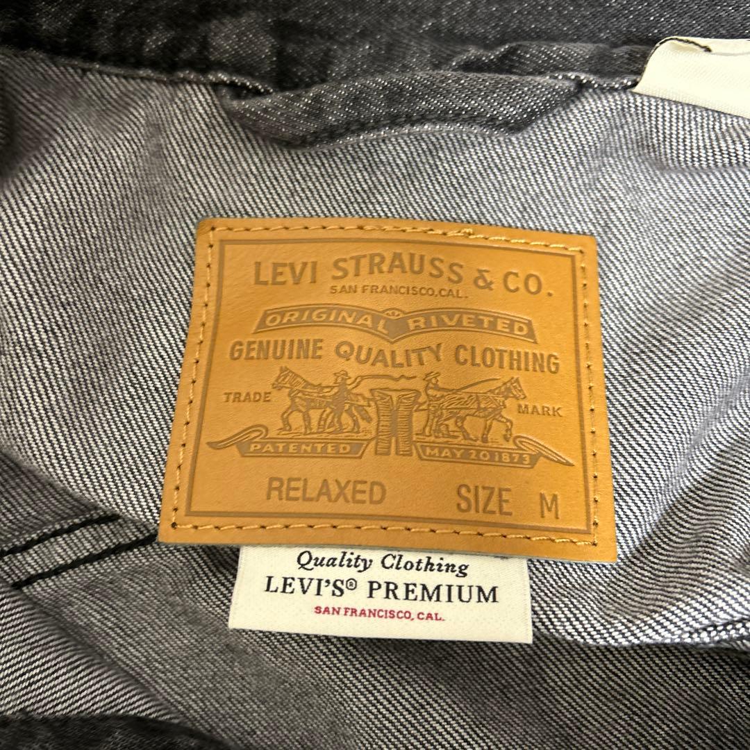 LEVI'S PREMIUM ダークグレー デニムジャケット M（最終値下げ）