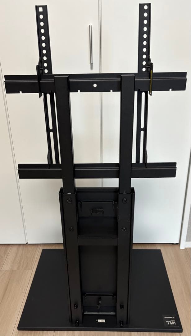 EQUALS 壁寄せテレビスタンド WALL V2 ロータイプ オールブラック