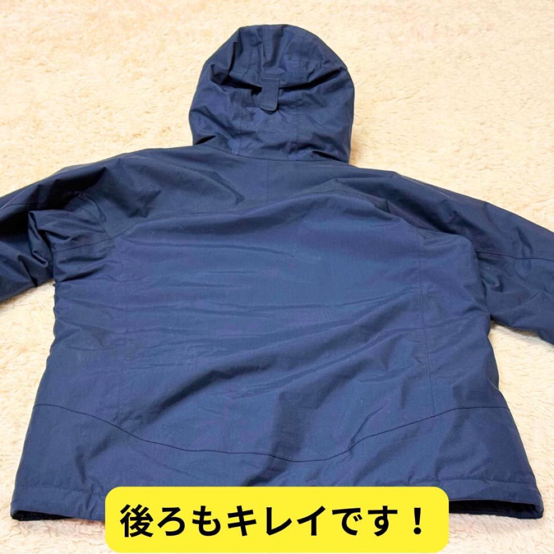 ⭐美品　モンベル　パウダーステップ ジャケット Kid's　160　ネイビー