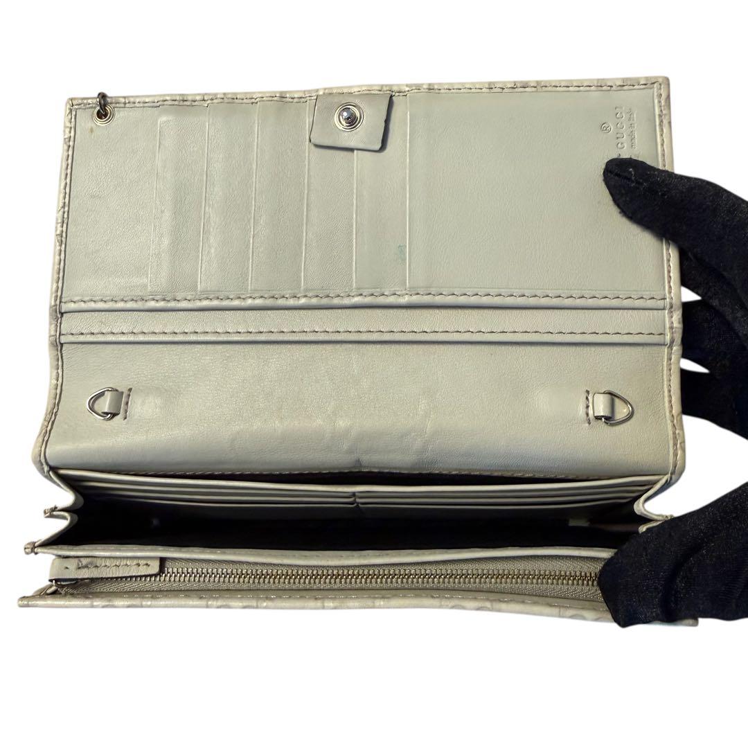 GUCCI GGパターン 長財布 アイボリー