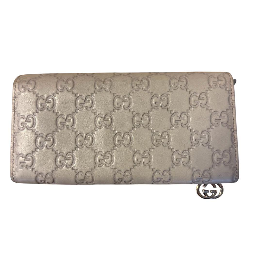 GUCCI GGパターン 長財布 アイボリー